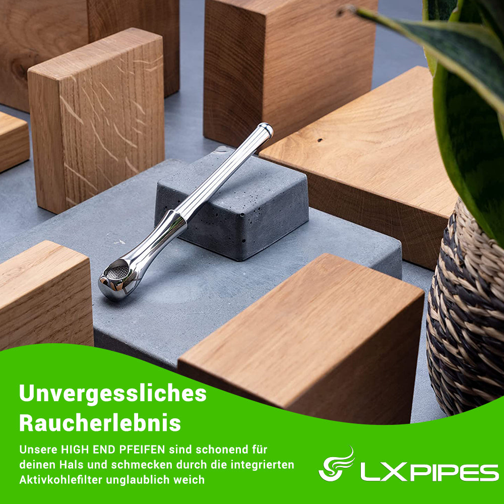LX Pipes Athletic 2.0 Xtra Large - Hochwertige Edelstahl Rauchpfeife