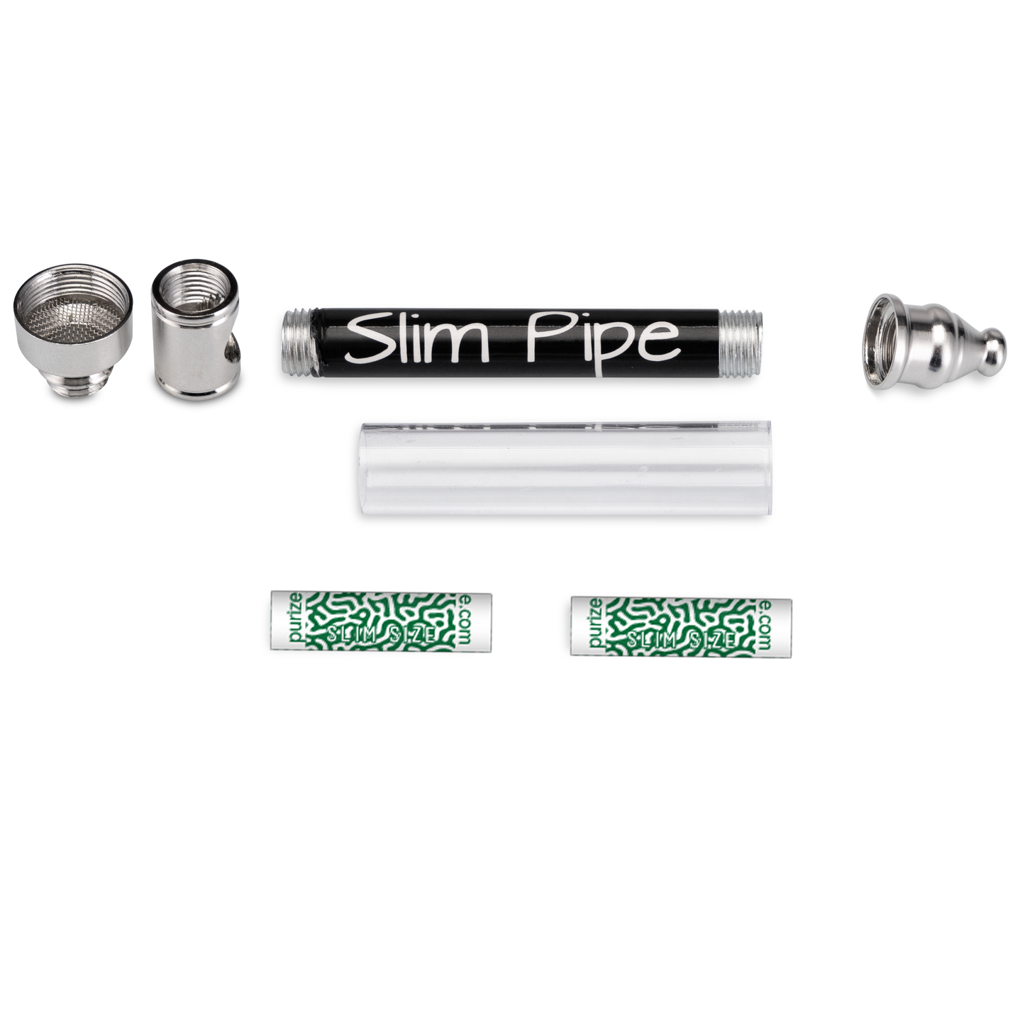 Slim Pipe - Rauchpfeife Pur Pfeife mit Aktivkohle Fach