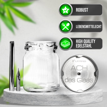 LX Pipes ACH das Glaas - Rauch Glas für Tabak & Kräuter