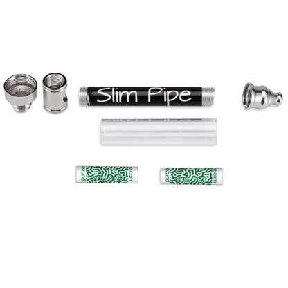 Slim Pipe - Rauchpfeife Pur Pfeife mit Aktivkohle Fach